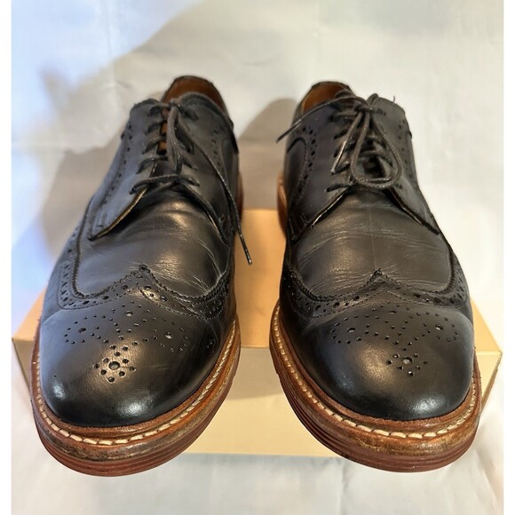 Allen Edmonds Shannon Drive Black Leather Wingtip Oxford Loafers Men Sz 13 Shoes main image 8